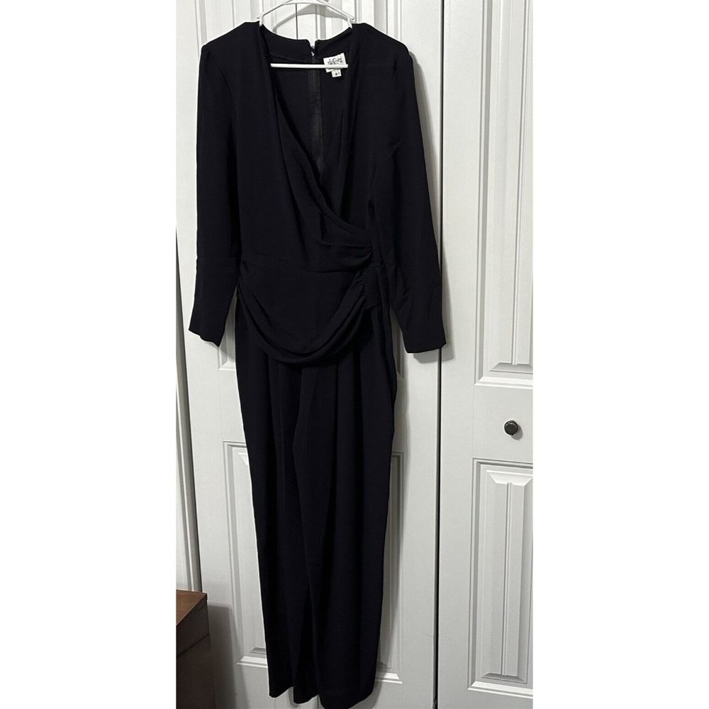 Sketches Christine Janguin Jumpsuit One Piece Blue Union Made size 10 Crepe